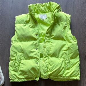a new day Neon Green Puffer Vest